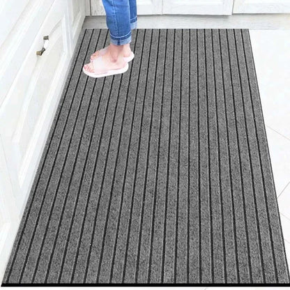 Striped Non-Slip Absorbent Floor Rug – Kitchen, Hallway & Entrance Mat