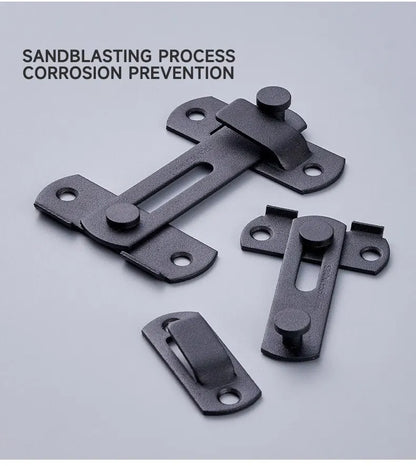 Sliding Barn Door Latch – Heavy Duty Right Angle Hook & Eye Lock for Doors, Gates & Cabinets