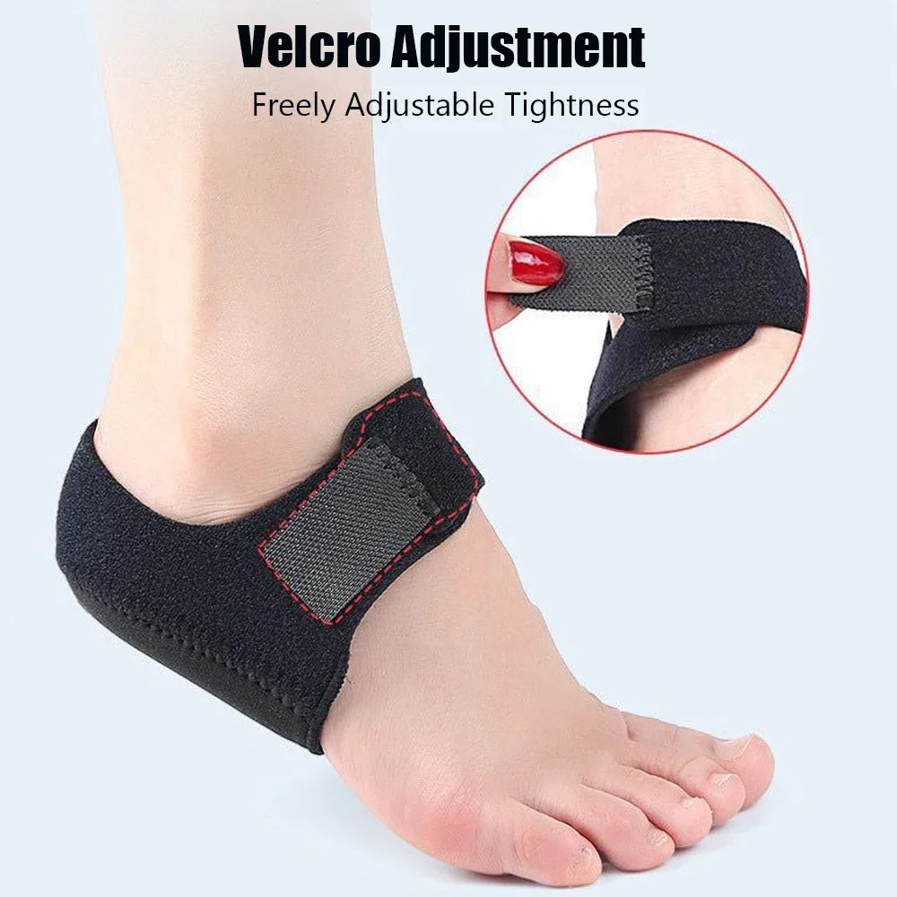 U-Shaped Silicone Gel Heel Cups – Cushioned Heel Support Insoles