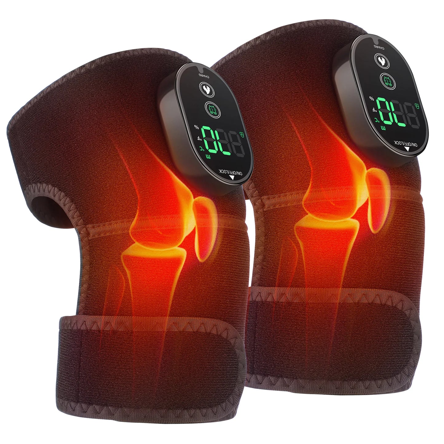 Wireless Heated Joint Wrap – Rechargeable Heat Therapy Brace for Knees, Shoulders & Elbows