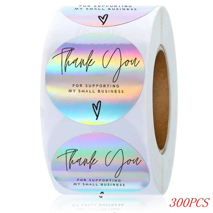 Thank You Stickers – Round Packaging & Gift Sealing Labels