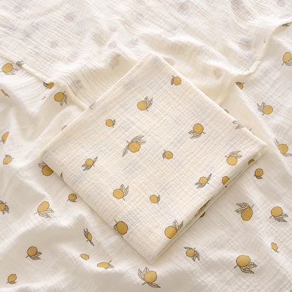 Cotton Muslin Baby Swaddle Blanket – 100 x 100cm Newborn Receiving Blanket