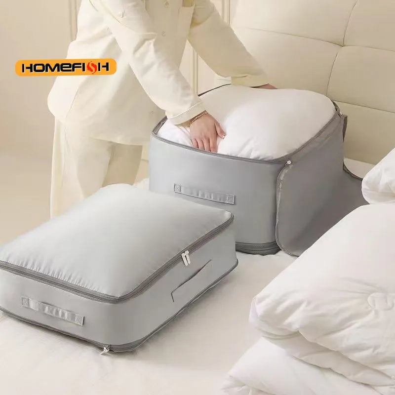 Self-Compressing Storage Bag – Heavy Duty Clothes & Quilt Organiser