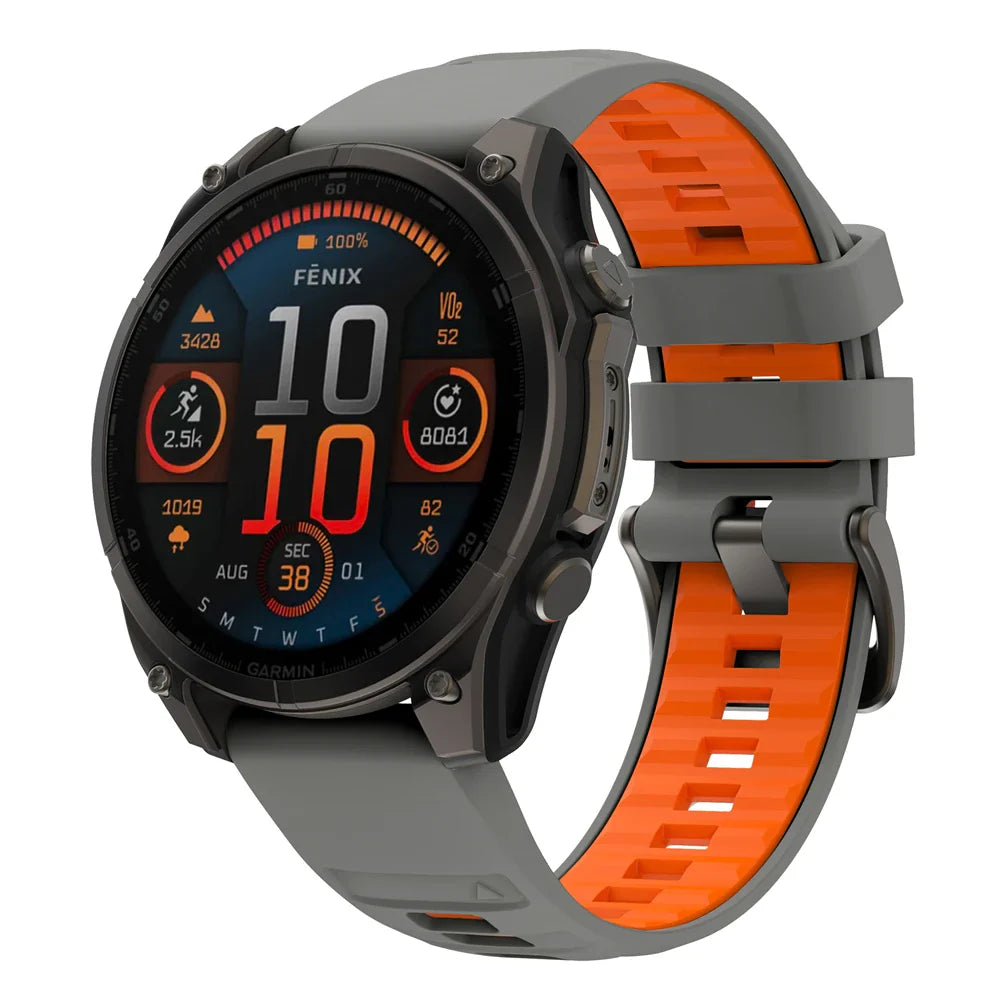 QuickFit Silicone Sports Strap for the Garmin (22mm/26mm) (wide compatibility & 22 colours)