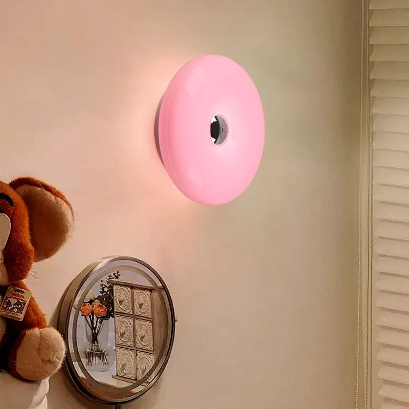 Rechargeable Donut Table Lamp – Modern LED Wall & Desk Light with 3 Colour Modes
