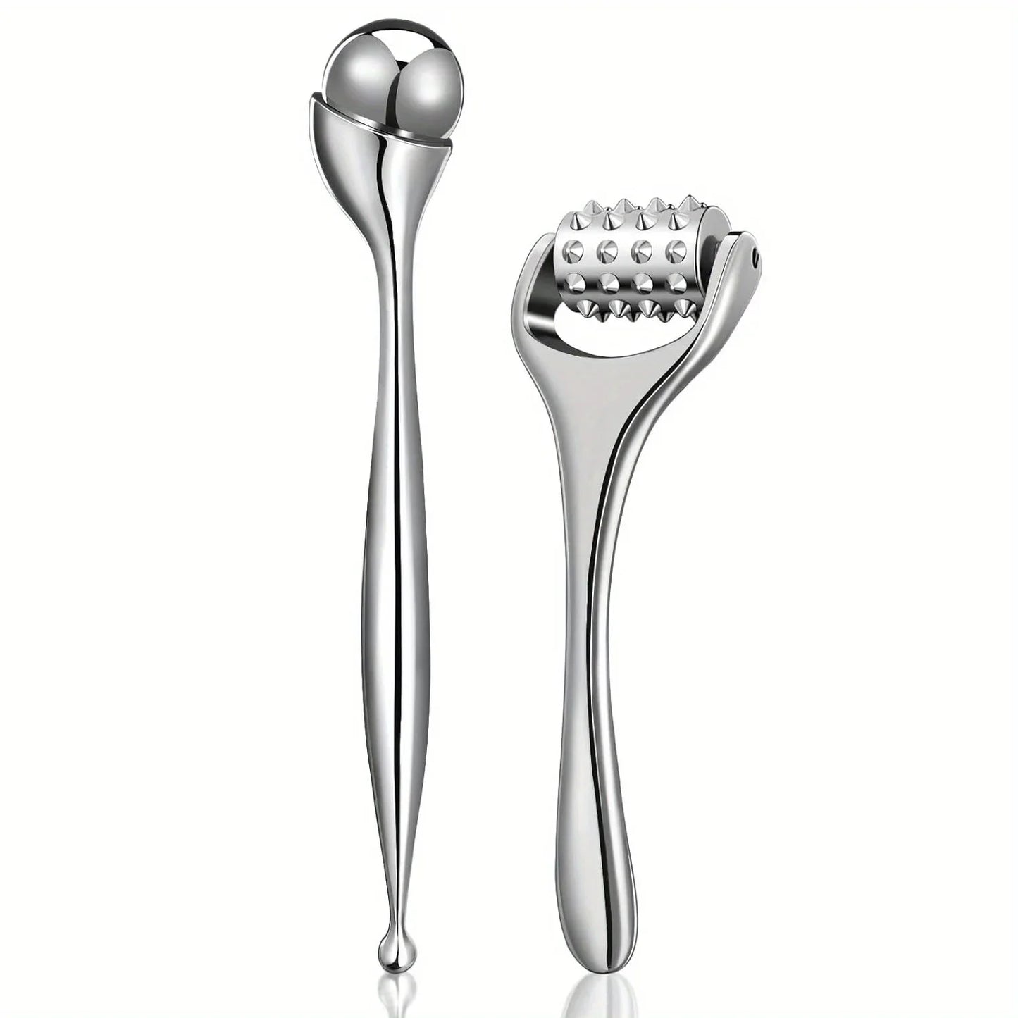 Stainless Steel Ice Roller Beauty Stick – Cooling Face & Eye Massager for Daily Skincare