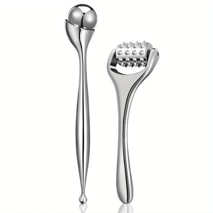 Stainless Steel Ice Roller Beauty Stick – Cooling Face & Eye Massager for Daily Skincare