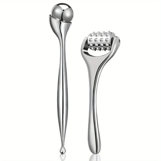 Stainless Steel Ice Roller Beauty Stick – Cooling Face & Eye Massager for Daily Skincare