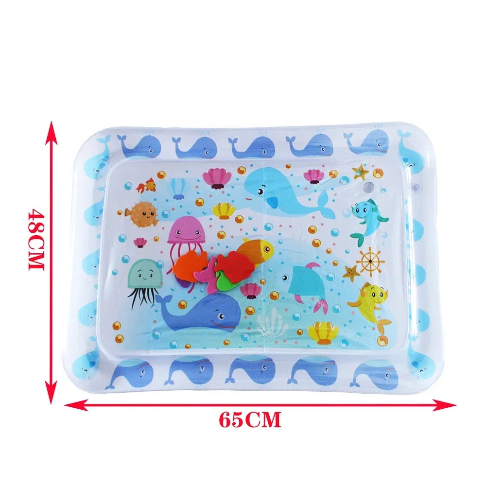 Baby Water Play Mat – Inflatable Tummy Time Activity Cushion