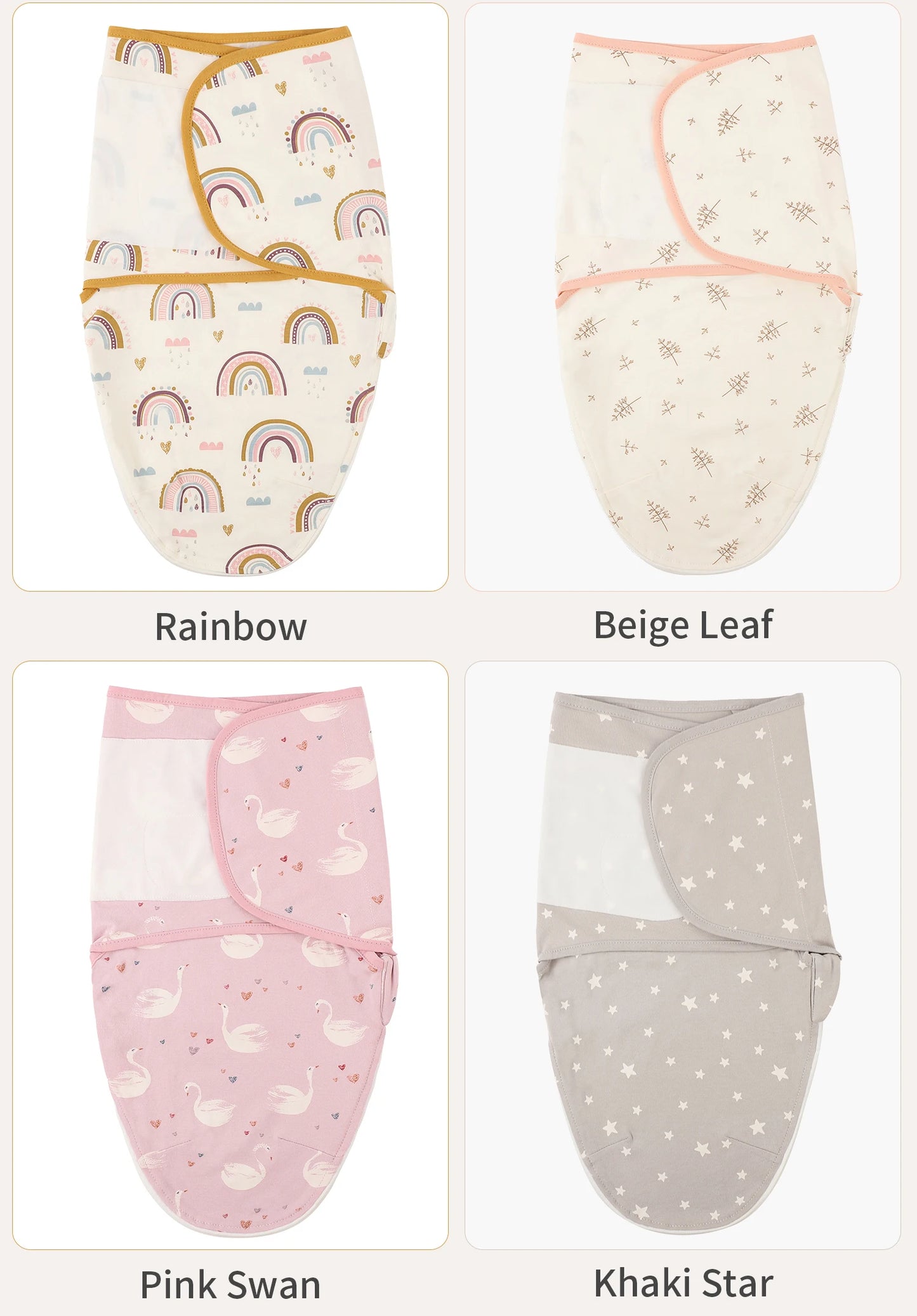 Baby Swaddle Wrap with Cap – Cotton Anti-Startle Newborn Blanket