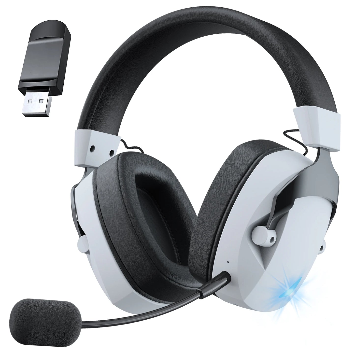 Wireless Gaming Headset for PS5, PC & Switch with Mic