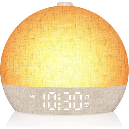 Sunrise Alarm Clock & White Noise Sleep Aid – RGB Wake Up Light
