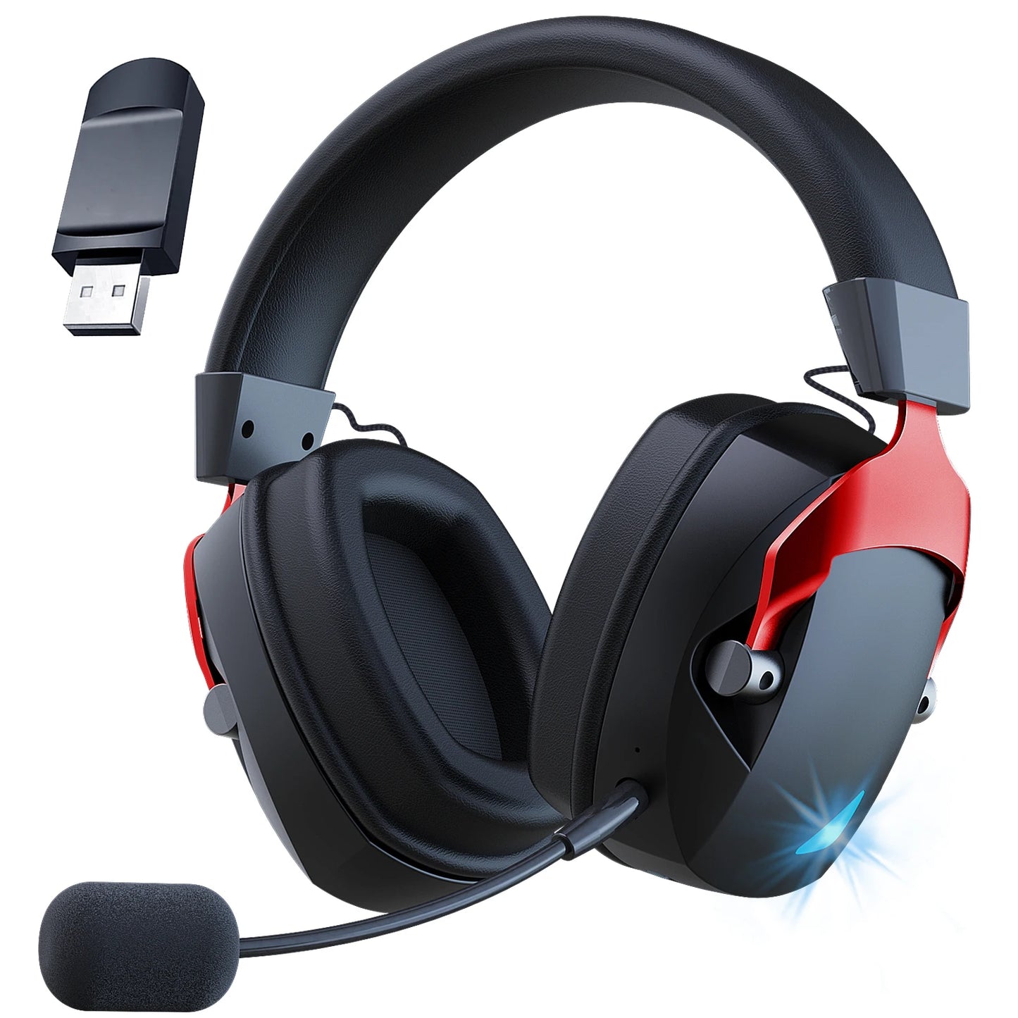Wireless Gaming Headset for PS5, PC & Switch with Mic