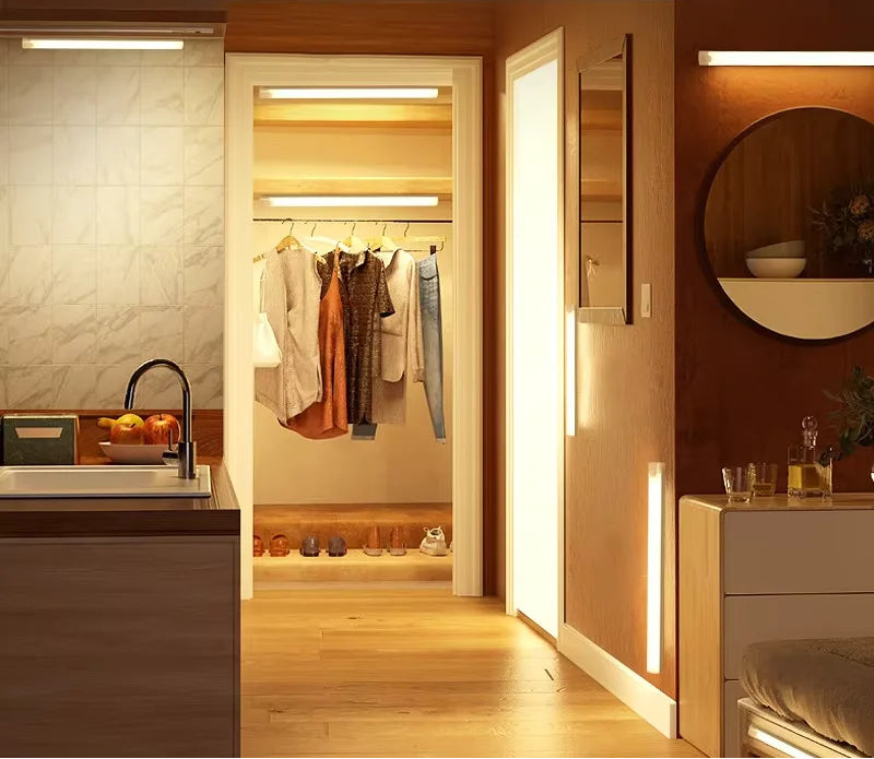 USB Rechargeable Motion Sensor LED Tube Light for Wardrobe & Bedroom