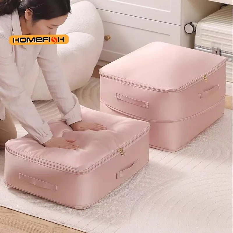 Self-Compressing Storage Bag – Heavy Duty Clothes & Quilt Organiser