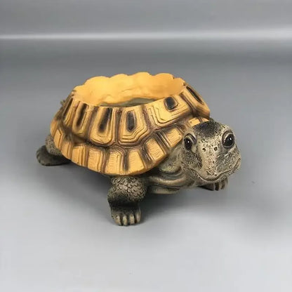 Turtle Planter Ornament – Resin Succulent & Bonsai Plant Pot