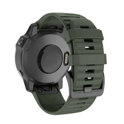 QuickFit Silicone Strap for the Garmin Descent MK1/MK2/MK2i, Enduro/2, Tactix Delta (26mm) (10 colours available)