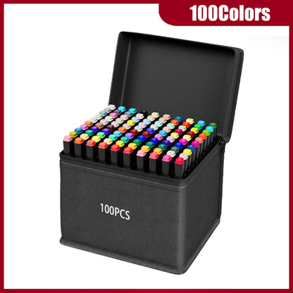 Dual Tip Alcohol Markers – Permanent Art & Illustration Marker Set (24–262 Colours)