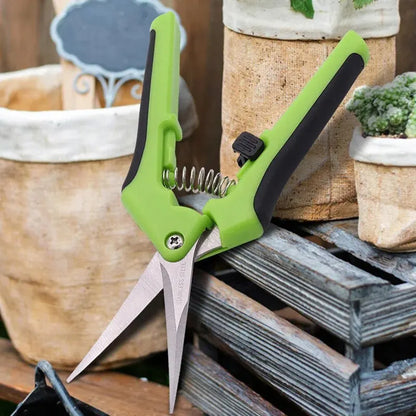 Garden Pruning Shears – Non-Slip Plant, Flower & Harvesting Scissors