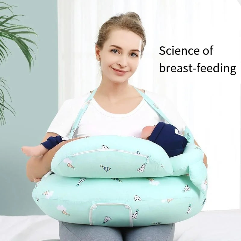 Newborn Breastfeeding & Nursing Pillow – Multifunctional Feeding and Waist Support Cushion