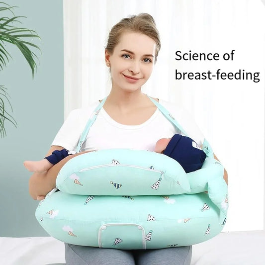 Newborn Breastfeeding & Nursing Pillow – Multifunctional Feeding and Waist Support Cushion