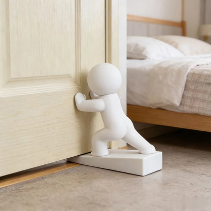 Cute Little Person Door Stopper – Decorative Anti-Slip Door Wedge (1 or 3 Pack)