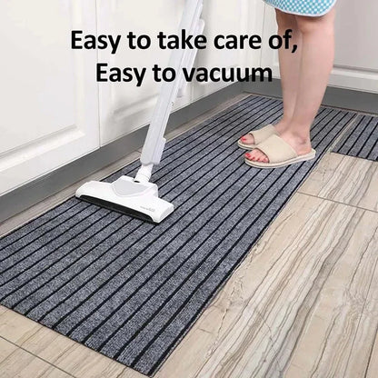 Striped Non-Slip Absorbent Floor Rug – Kitchen, Hallway & Entrance Mat