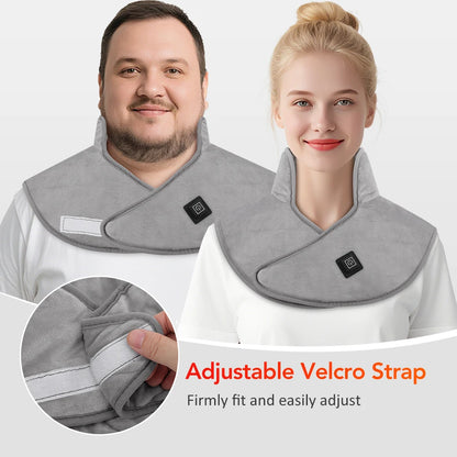 Electric Heated Shoulder & Neck Wrap – Adjustable Heat Therapy Pad (3 Levels)