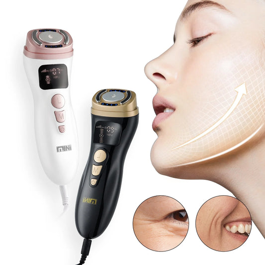 Mini EMS & RF Facial Massager – Multi-Function Skin Care Device for Face, Neck & Jawline