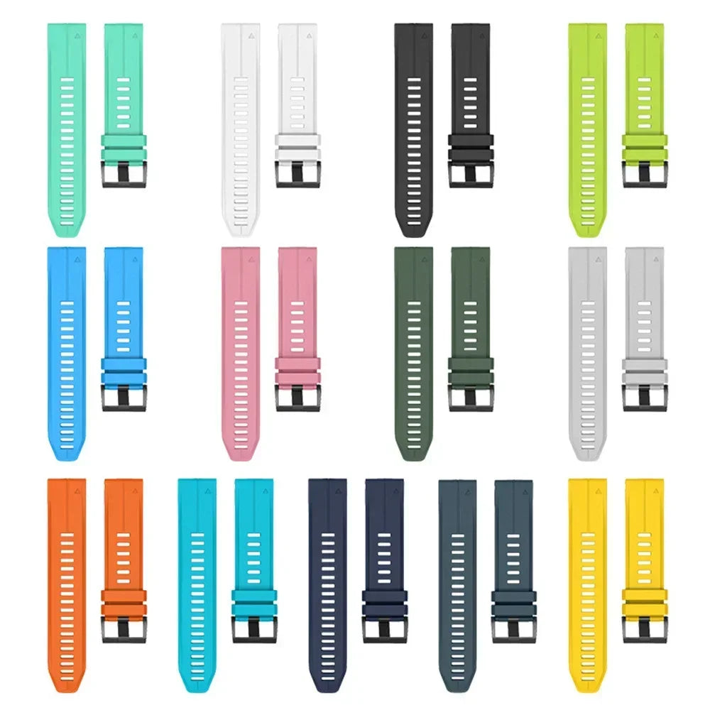 QuickFit Silicone Strap for the Garmin Flagship Models (2 sizes & 46 colours available)