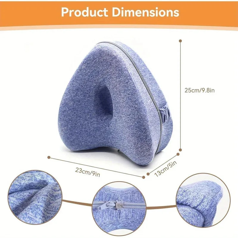 Memory Foam Knee Pillow – Side Sleeper Leg Support Cushion