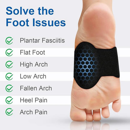 Arch Support Foot Pads – Cushioned Inserts for Flat Feet & Everyday Comfort (1 Pair)