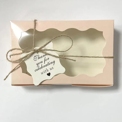 Kraft Paper Gift Boxes with Window – Cake, Candy & Treat Packaging Boxes