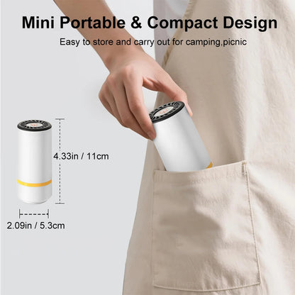 Rechargeable Mini Vacuum Sealer Pump – Portable Food Storage Air Extractor