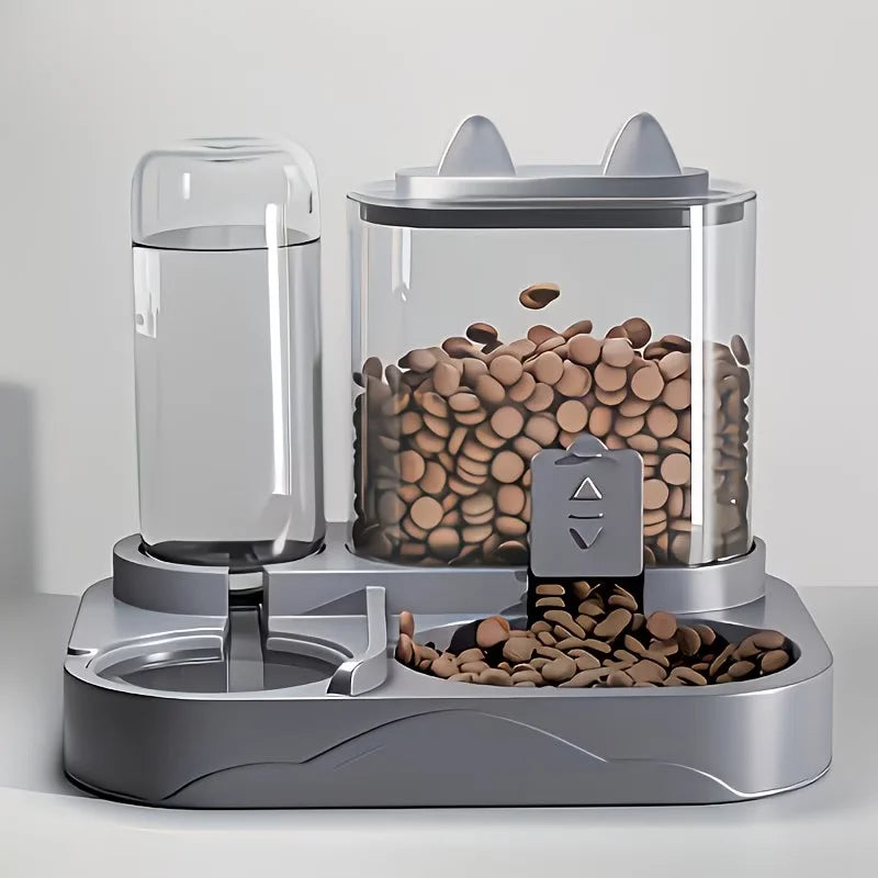 2-in-1 Automatic Pet Feeder & Water Dispenser