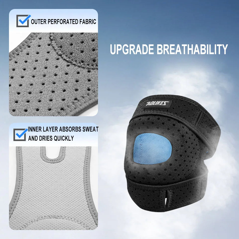 Adjustable Patella Knee Strap with Gel Pad – Knee Support for Exercise & Everyday Comfort