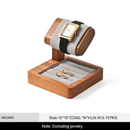 Wooden T-Shaped Watch & Bracelet Display Stand – Jewellery Storage Holder