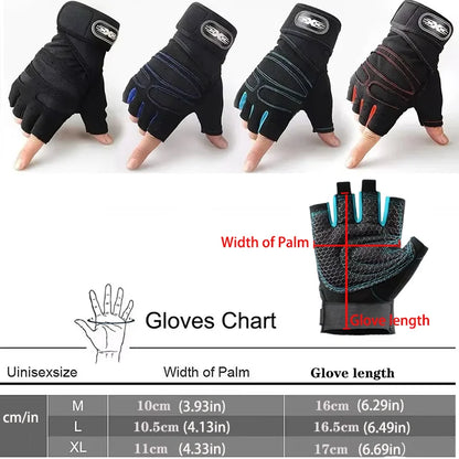 Fitness Weight Lifting Gloves – Shockproof Gym Gloves with Wrist Support