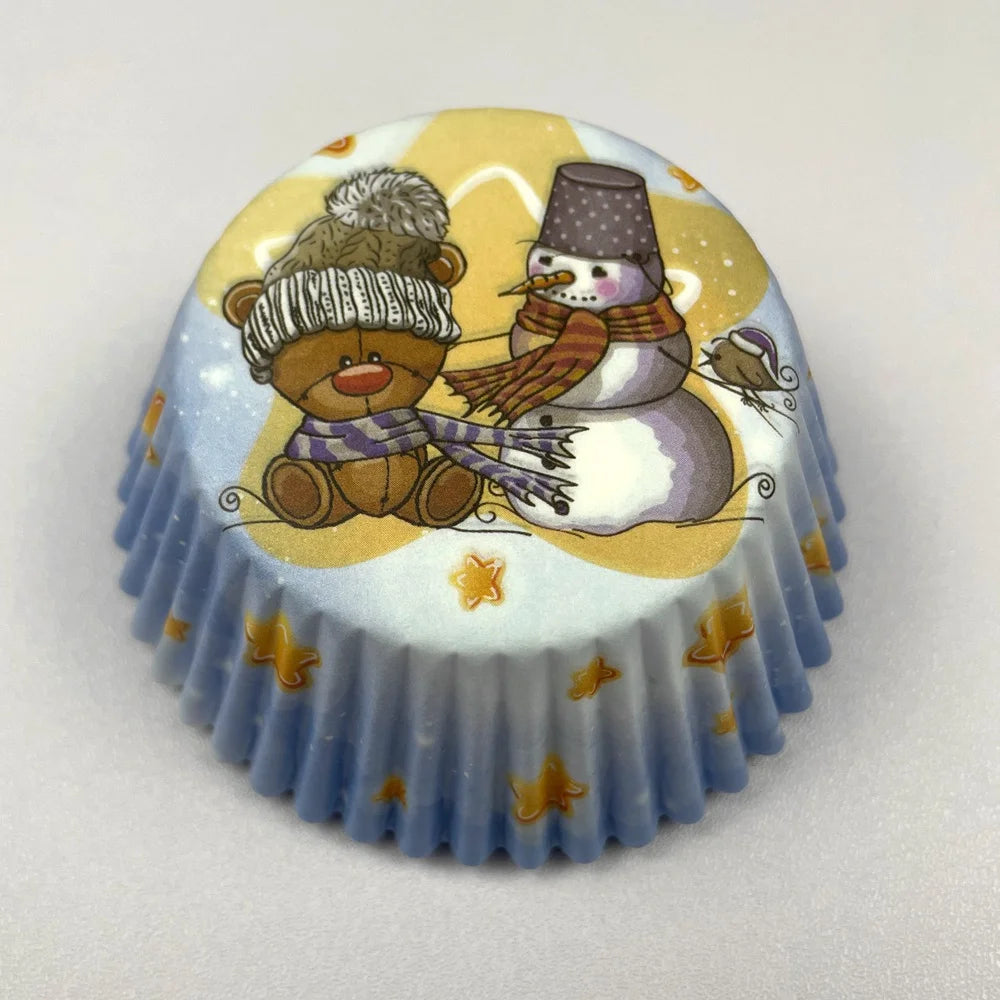 100-Pack Christmas & Halloween Cupcake Liners – Festive Paper Baking Cups