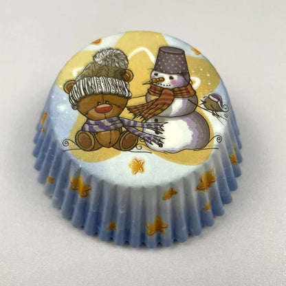 100-Pack Christmas & Halloween Cupcake Liners – Festive Paper Baking Cups