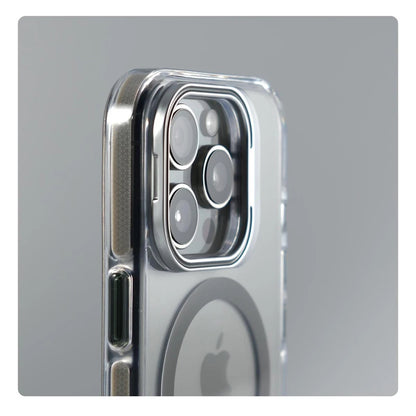 iPhone MagSafe Clear Bumper Case – Shockproof with Stand & Lens Protection