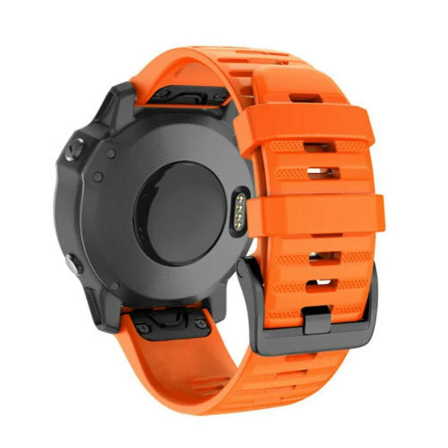 QuickFit Silicone Strap for the Garmin Descent MK1/MK2/MK2i, Enduro/2, Tactix Delta (26mm) (10 colours available)