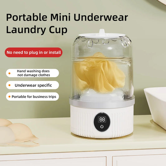 Compact Wireless Mini Washing Machine for Small Loads
