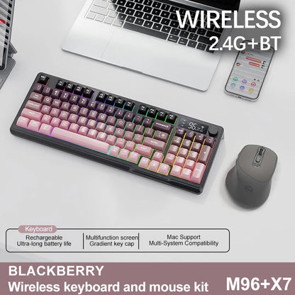 M96 Wireless Gaming Keyboard – Smart Screen Mechanical-Style Keyboard