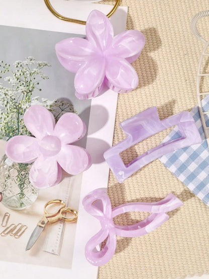 4-Piece Bow Hair Claw Clip Set