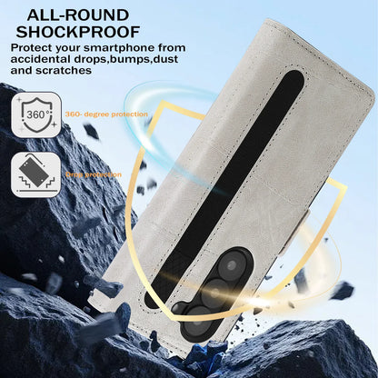 Flip Leather Phone Case for the Samsung Galaxy Z Fold7 (2 colours available)