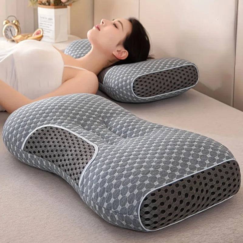U-Shaped Cervical Support Pillow – Contoured Neck & Sleeping Pillow