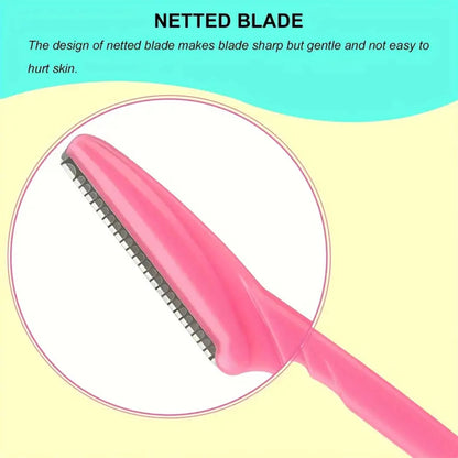 Eyebrow & Facial Razors – Precision Dermaplaning Razors with Safety Cover (5, 10 or 40 Pack)