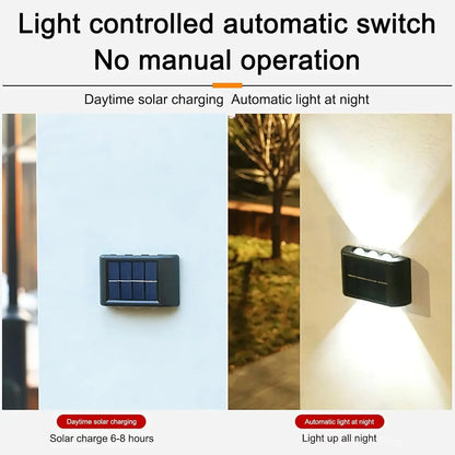 Solar LED Wall Light – Waterproof Up & Down Outdoor Garden Light