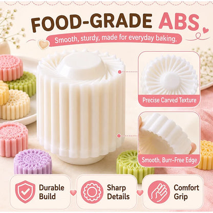 Double-Head Pastry & Mooncake Mould – Sunflower Pattern Press